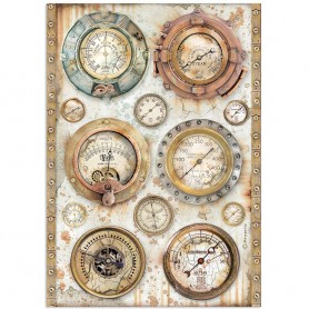 Papier de riz A4 Barometers - 1 feuille - Lady Vagabond Lifestyle - Stamperia