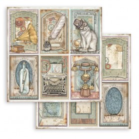 Papier 30x30 Cards 1f - Lady Vagabond Lifestyle - Stamperia