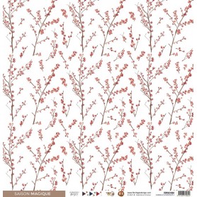 Papier calque 30x30 Cannelle et Chocolat 4 1f - Florilèges Design