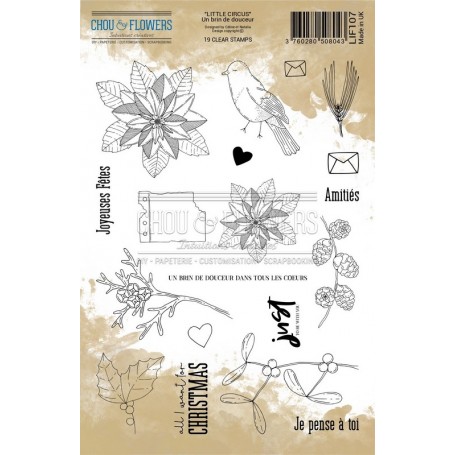 Tampons Un brin de douceur A5  - Little Circus - Chou and Flowers