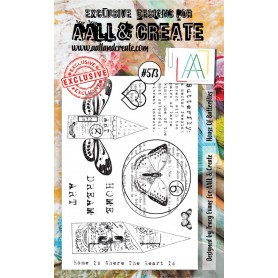 Tampons 573 House of Butterflies 10pc - AALL and Create Clear stamps