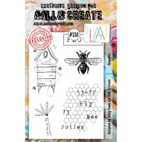 Tampons 330 Honeybee 5pc - AALL and Create Clear stamps
