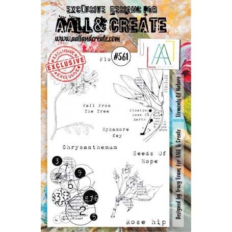 Tampons 561 Elements of Nature 11pc - AALL and Create Clear stamps