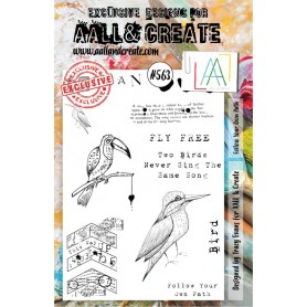 Tampons 563 Follow Your Own Path 11pc - AALL and Create Clear stamps