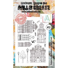 Tampons 52 Houses 12pc - AALL and Create Clear stamps