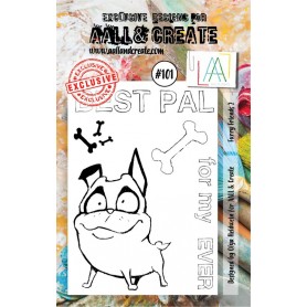 Tampons 101 Furry Friends 2 6pc - AALL and Create Clear stamps