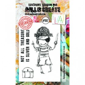 Tampons 187 Pirate 3pc - AALL and Create Clear stamps
