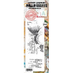Tampons 234 Brush Flower 2pc - AALL and Create Clear stamps