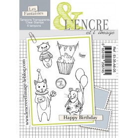 Tampons Happy Birthday - Les Fantaisies - L'encre et l'image