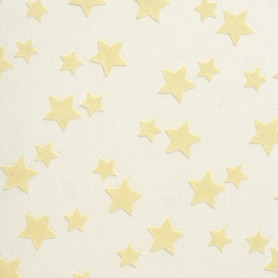 Tissu décoratif Etoiles Crème Creapop - Hobbyfun