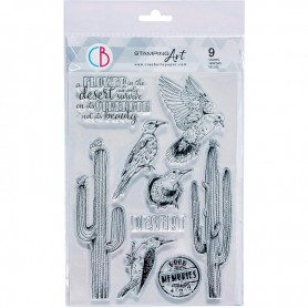 Tampons Saguaros 9pc – Sonora - Ciao Bella Stamps