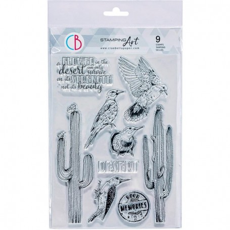 Tampons Saguaros 9pc – Sonora - Ciao Bella Stamps
