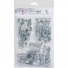 Tampons Underwater Love 4pc - Ciao Bella Stamps