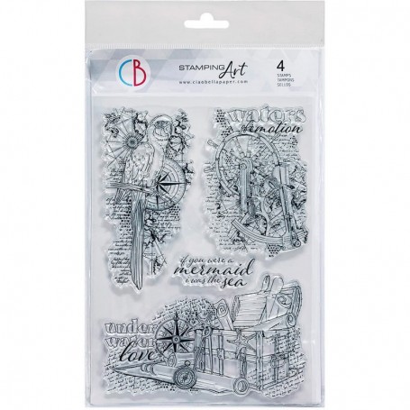 Tampons Underwater Love 4pc - Ciao Bella Stamps