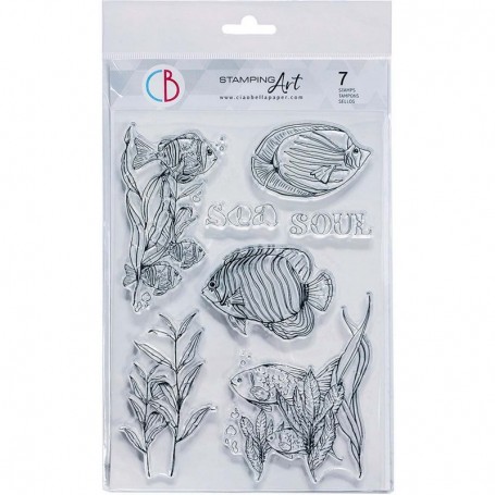 Tampons Soul of the Sea 7pc – Underwater Love - Ciao Bella Stamps