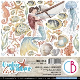 Fussy Cut Pad 15x15 Underwater Love 24 feuilles – Ciao Bella Papercrafting
