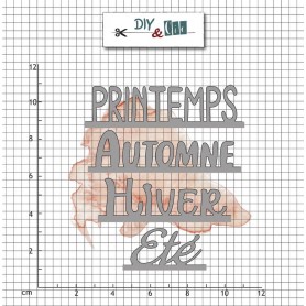 Dies Saisons 4pc - Diy & Cie