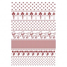 Pochoir Daydream Borders A4 - Daydream - Stamperia Thick Stencil