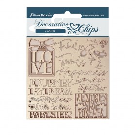 Decorative Chips Writings - Daydream - Stamperia