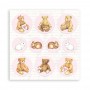 Set de papier 20x20 Babydream Pink 10 feuilles - Stamperia