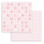 Set de papier 20x20 Babydream Pink 10 feuilles - Stamperia