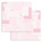 Set de papier 20x20 Babydream Pink 10 feuilles - Stamperia