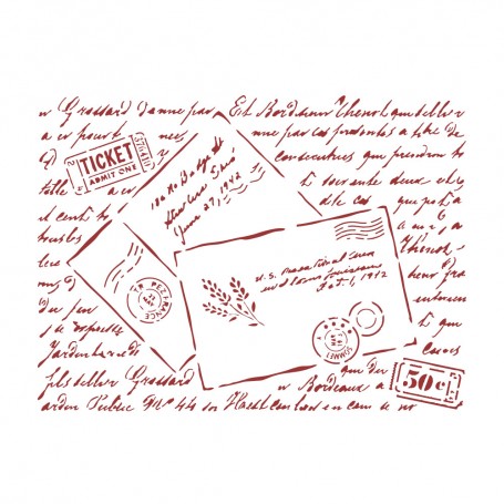 Pochoir Letters 20x15cm - Provence - Stamperia Thick Stencil