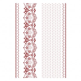 Pochoir Borders A4 - Provence - Stamperia Thick Stencil