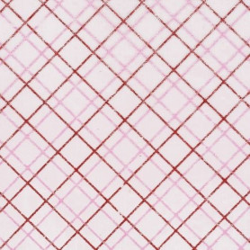 Tissu décoratif Carreau Rose/Rouge Creapop - Hobbyfun