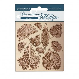 Decorative Chips Leaves - Romantic Garden House - Stamperia