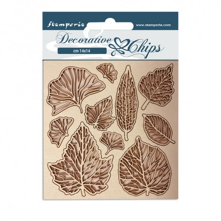 Decorative Chips Leaves - Romantic Garden House - Stamperia