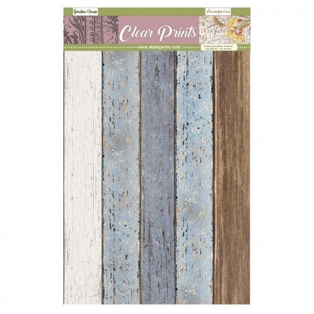 Clear Prints A4 Romantic Garden House 6 feuilles - Stamperia