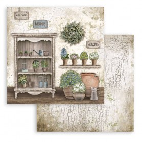Papier 30x30 Cupboard 1f - Romantic Garden House - Stamperia