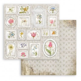 Papier 30x30 Tags 1f - Romantic Garden House - Stamperia