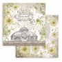 Set de papier 20x20 Romantic Garden House 10 feuilles - Stamperia