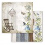 Set de papier 20x20 Romantic Garden House 10 feuilles - Stamperia