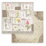 Set de papier 20x20 Romantic Garden House 10 feuilles - Stamperia