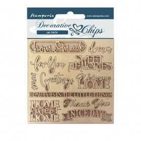 Decorative Chips Quotes - Casa Granada - Stamperia