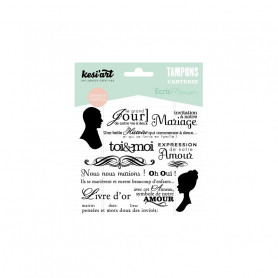 Tampons Mariage - Ecris moi - Kesi’art