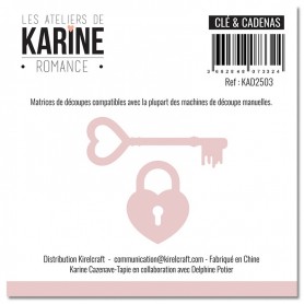 Dies Clé et cadenas 2pc - Romance - Les Ateliers de Karine