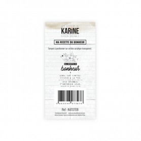 Tampon Ma recette du bonheur - Version originale - Les ateliers de Karine
