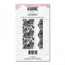 Tampons Jolies dentelles - Romance - Les ateliers de Karine