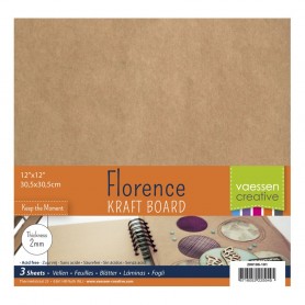 Carton Kraft 30x30 épaisseur 2mm 3pc – Florence de Vaessen Creative