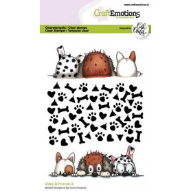 Tampons Odey and Friend's 6 A6 - Craft Emotions Clear Stamps