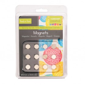 Aimants Ni35 Superstrong diam 10mm x 1 mm 12 pc  - Vaessen Creative