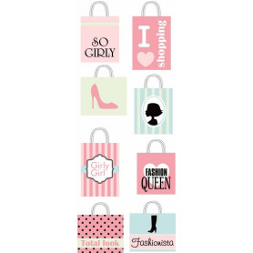 Embellissements 3D Shopping Bags Fashionista - Artémio