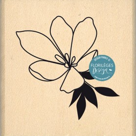 Tampon bois Fleur unique - Liberty - Florilèges Design