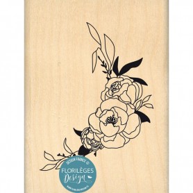 Tampon bois Arc de fleur - Liberty - Florilèges Design