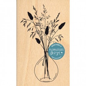 Tampon bois Bouquet champêtre - Liberty - Florilèges Design