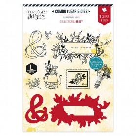 Combo Clear Dies Instants Fleuris - Liberty - Florilèges Design